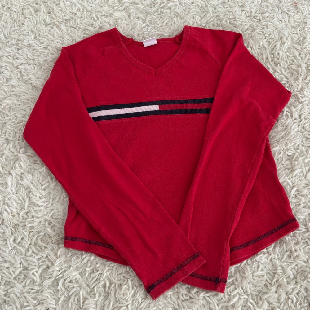 Red Kids Long-sleeve With Logo